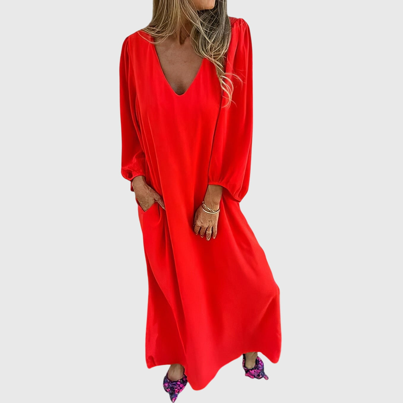 Clara | Long Boho Dress with Pockets