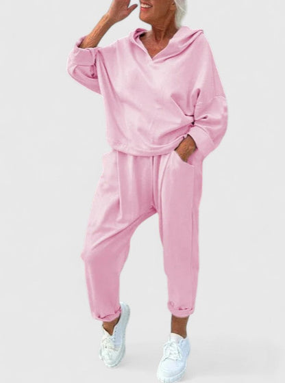 Clara | Comfortable Hooded Sweatshirt Set