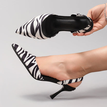 ANIMAL PRINT SLINGBACK PUMPS