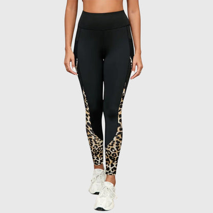 Clara | High-Waisted Leopard Print Workout Pants