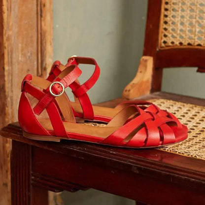 STRAPPY FLAT SANDALS